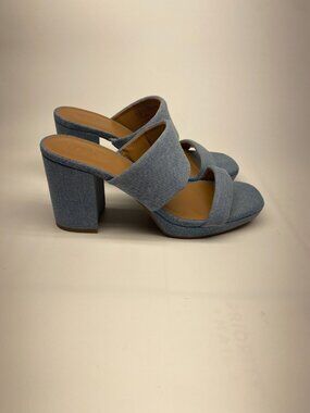 Nordstrom Rack Womens Annella Heeled Sandal In Denim Sz 11